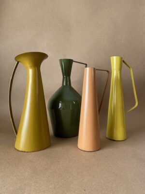 Metal Vases with Handles -Set of 4