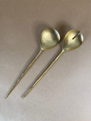 Forge Brass Salad Servers