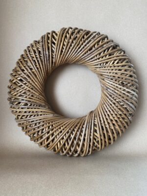 Vintage Handwoven Rattan Wreath
