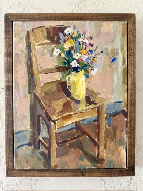 Chair with Wildflowers
